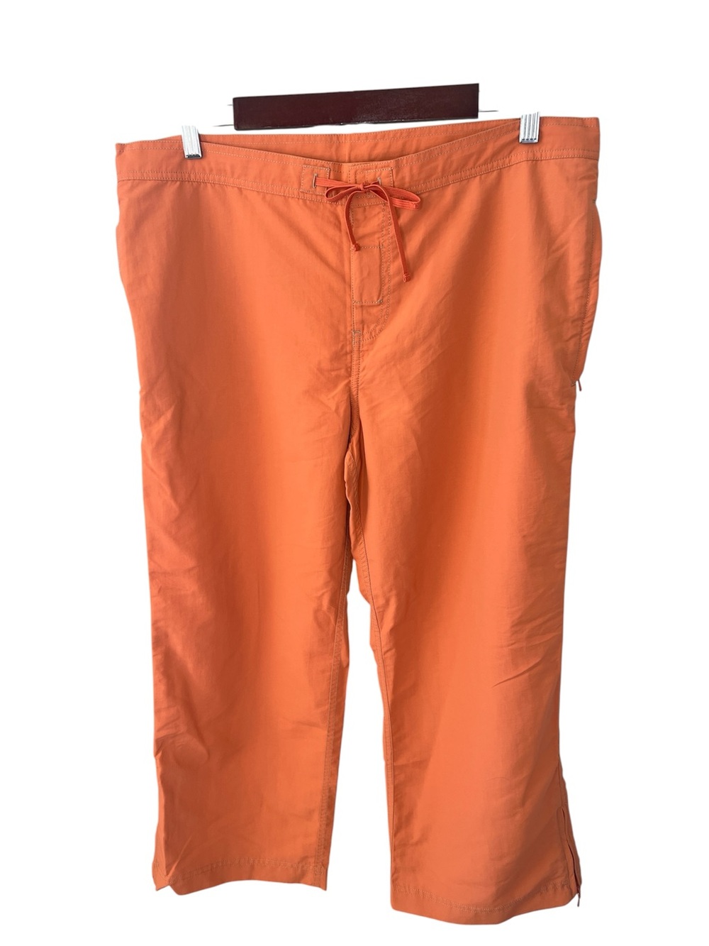 Eddie Bauer Orange Capris with Drawstring Waist women’s 12